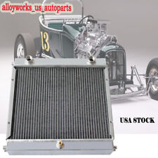 4 Rows Aluminum Radiator For Dragster / Roadster Double Pass Drag Race Racing US picture