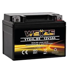 Weize YTX4L-BS High Performance-Rechargeable-Sealed Motorcycle Battery Compat... picture