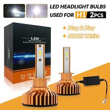 2x H1 LED Headlight Bulbs Conversion Kit High Low Beam 6000K Super Bright White picture