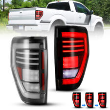 For 2009-2014 Ford F150 Pickup LED Sequential Clear Tail Lights Rear Brake Lamps picture