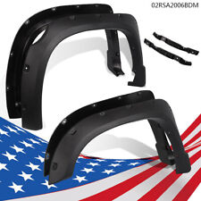 4PC Textured Black Pocket Rivet Wheel Fender Flares Fit For 14-18 Toyota Tundra picture