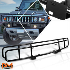 For 03-09 Hummer H2 Heavy-Duty Stainless Steel Front Bumper Grille Guard Black picture