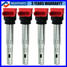 Set of 4 Ignition Coil Pack 06E905115E For Audi A4 A5 R8 & VW Golf GTI 2.0T FSI picture