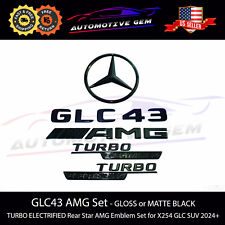 GLC43 SUV AMG TURBO ELECTRIFIED Rear Star Emblem BLACK Combo Mercedes X254 2024+ picture