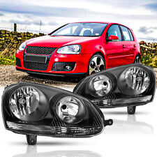 For Volkswagen 2006-2009 GTI/Rabbit & 2005-2010 Jetta Headlights Black RH+LH picture