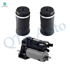 Set Air Compressor-Rear Air Spring Bag To 2017-2019 Mercedes-Benz GLE43 AMG picture