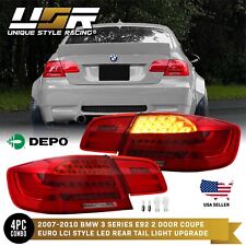 DEPO LCI M3 Amber LED Signal Rear 4PCS Tail Light For 2007-2010 BMW E92 2D Coupe picture