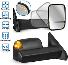 Power Heated Tow Mirrors w/ Arrow Light for 02-08 Dodge Ram 1500 03-09 2500 3500 picture