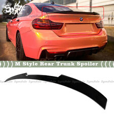 FITS 14-2020 BMW F36 4 SERIES 4DR GRAND COUPE GLOSS BLACK M4 STYLE TRUNK SPOILER picture