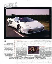 1990 1991 Cizeta V16T Moroder Original Car Review Print Article J717 picture