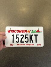 Wisconsin ATV/UTV Custom/Personalized License Plate (3d Printed) picture