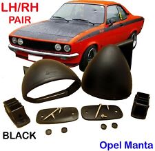 OPEL GT 1970-1975 OPEL MANTA A 3600-71 1966-1973 BULLET BLACK MIRROR PAIR RH LH picture