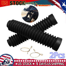 Front Fork Shock Absorber Dust Cover Gaiter Gator Boots Rubber & Hoop Motorcycle picture