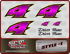 CUSTOM RACE CAR NUMBERS PACKAGE SETS picture