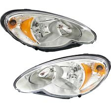 Headlight Assembly Set For 2006-2010 Chrysler PT Cruiser Left Right With Bulb picture