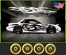 Drift Livery Graphics Tribal Style 3 - Fits 240 280 Skyline Eclipse Lancer WRX picture