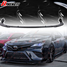 FOR 18-2020 TOYOTA CAMRY SE XSE JDM STYLE GLOSS BLACK FRONT BUMPER LIP SPLITTER picture