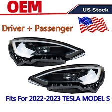 For 22-23 Tesla Model S Front Pair Left+Right Headlight 1563713/1563714-00-E OEM picture