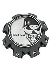 Hostile Special Edition Skull Logo Chrome 8 Lug Wheel Center Cap HC-8803 HC-8006 picture