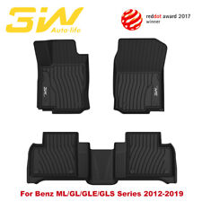3W Floor Mats For Benz ML/GL/GLE/GLS Series 2012-2019 TPE All Weather Car Liner picture