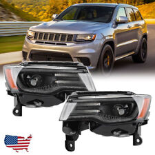 Halogen Upgrade Headlight For Jeep Grand Cherokee 2017-21 Driver Passenger Side picture