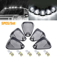 5Pcs Smoke Lens White LED Cab Roof Marker Lights For Ford F-250 F-350 Super Duty picture