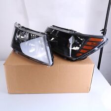 FOR 2009-2020 DODGE JOURNEY BLACK TRIM HEADLIGHTS HEADLAMPS 09-20 LEFT+RIGHT picture