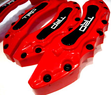 4x 3D ABS Car Disc Brake Caliper Cover Front Rear SUV RED for CAMRY RAV 4 Wheels picture