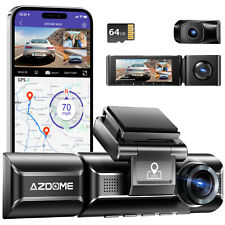 AZDOME M550 3 Channel Dash Cam 1440P+1080P+1080P Front Inside Rear WiFi GPS+64GB picture