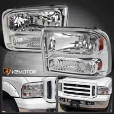 Fits 1999-2004 Ford F250 F350 F450 SuperDuty 00-04 Excursion Headlights Lamps picture
