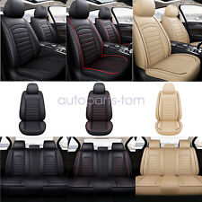 PU Leather Seat Covers Full Set Front & Rear Cushion Accessories For Nissan picture