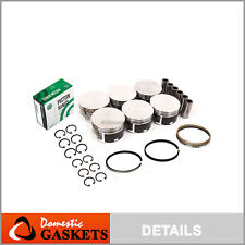 Pistons and Rings fit 02-10 Dodge Jeep Mitsubishi 3.7 SOHC picture