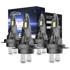 H7 LED Headlights Bulbs 10000K High Low Beams Kit Combo Super White Bright 4Pcs picture