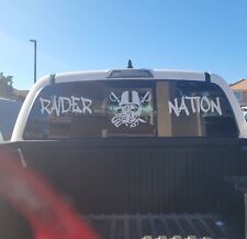 Raiders raider nation Las Vegas black and silver Oakland raiders decal picture