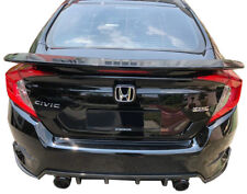 2017-2021 Honda Civic 4DR Sedan Factory SI Style Painted Rear Spoiler w/ LED picture