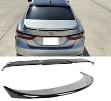 For 18-21 Toyota Camry Glossy Black DW Style Trunk Spoiler + W Style Roof Visor picture