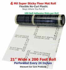 Sticky Floor Mats 21 in x 200 ft Roll Protective Adhesive Floor Mats 4 mil Thick picture