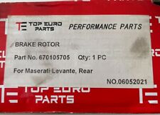 2017-2021 Maserati Levante Rare Brake Rotor  picture