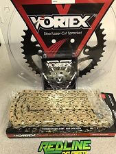 Vortex 520 sprocket kit gold chain , front and rear for 2006-2021 Yamaha R6 picture