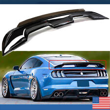GT500 Style Rear Spoiler Wing W/ Gurney Flap Wicker Fit 2015-2022 Ford Mustang picture
