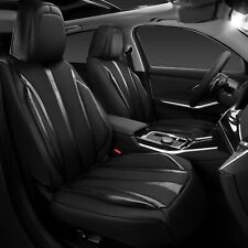 CAR PASS Carbon Fiber & Nappa Leather Car Seat Covers Front Only Cushion picture