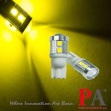 2x T10 W5W 168 921 Golden Yellow 2835 10 SMD LED Turn Signal Light Blinker Bulb picture