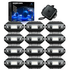 MICTUNING C1 12 Pods RGBW LED Rock Light Underglow Neon Light Kit Bluetooth APP picture