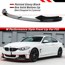 Gloss Black Performance Front Lip Splitter Kit For 14-20 BMW F32 F33 F36 M Sport picture