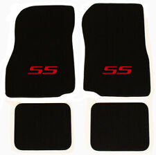 NEW 1982-2007 Chevy Monte Carlo Floor Mats Carpet Embroidered SS Logo Red 4pc  picture