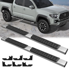 6 Inch Running Boards Nerf Step Bars For 2005-2023 Toyota Tacoma Double Cab picture