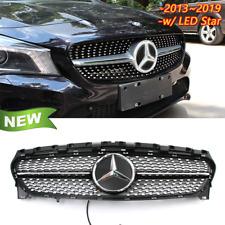  Grille For Mercedes Benz 2013-19 W117 CLA200 CLA250 W/LED Mirror Emblem picture