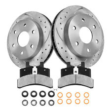 295mm Front Drilled Rotors + Brake Pads for GMC Chevy K1500 K2500 GMC Tahoe picture