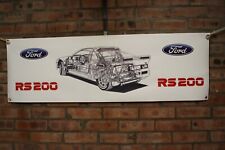 Ford RS200 RS 200 large pvc HEAVY DUTY WORK SHOP BANNER garage SHOW picture