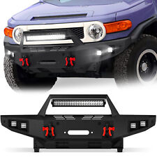 Front Bumper for 07-2014 1st Gen Toyota FJ Cruiser w/ Winch Plate Textured Black picture